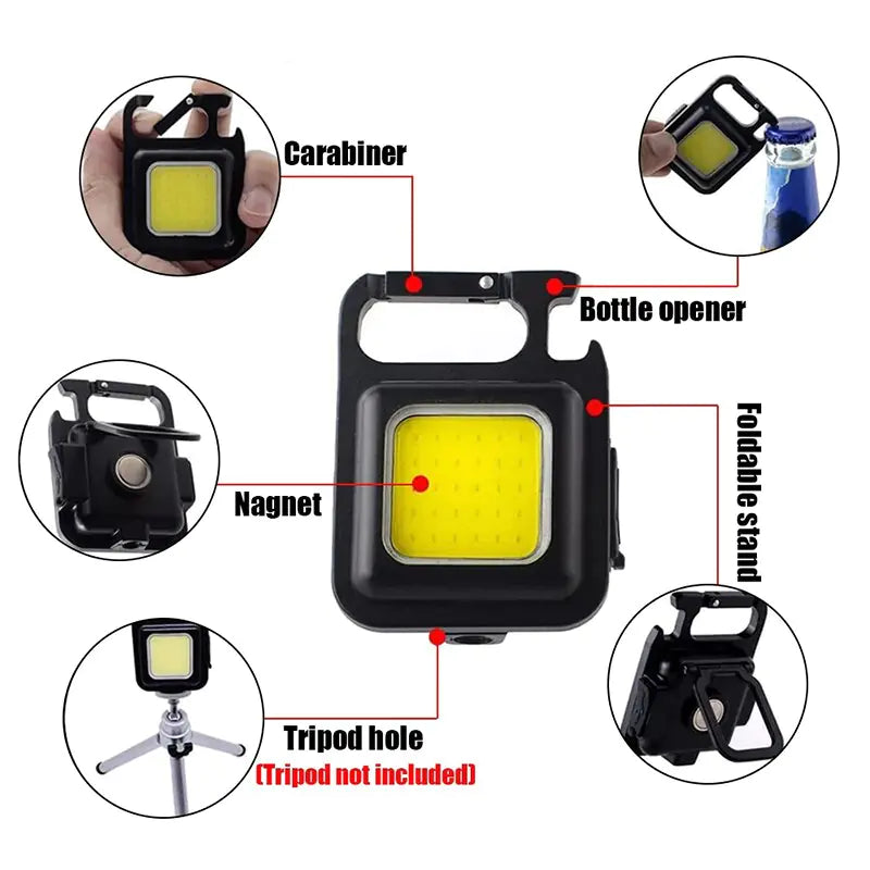 Mini LED Flashlight Keychain