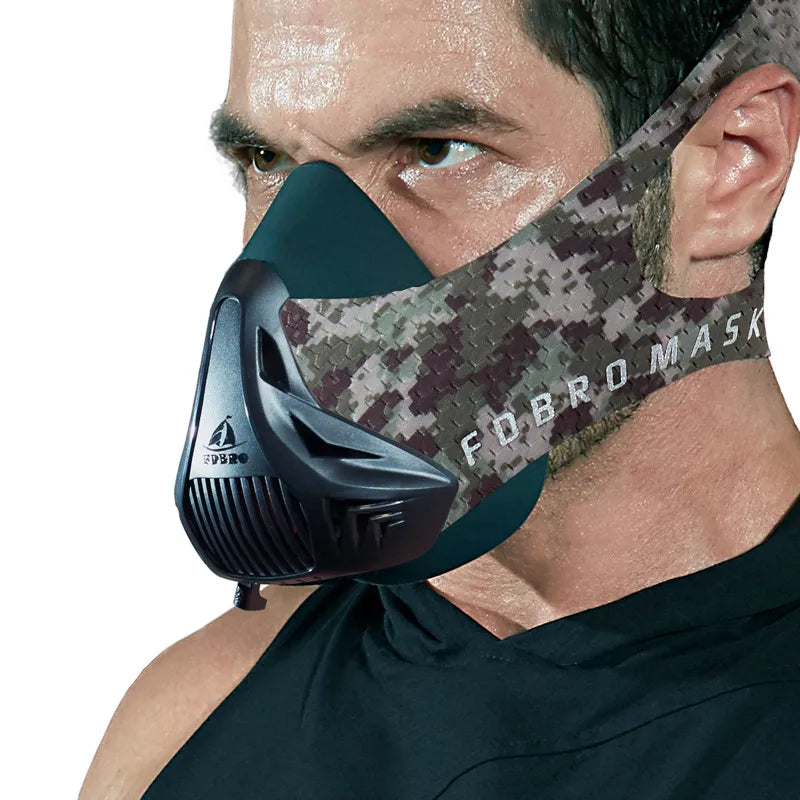 Six-speed Training Block Oxygen Control Self-abuse Adjustable Training Mask