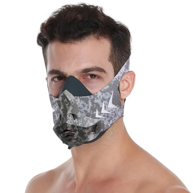 Six-speed Training Block Oxygen Control Self-abuse Adjustable Training Mask